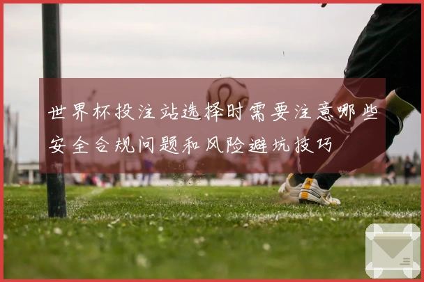 世界杯投注站选择时需要注意哪些安全合规问题和风险避坑技巧